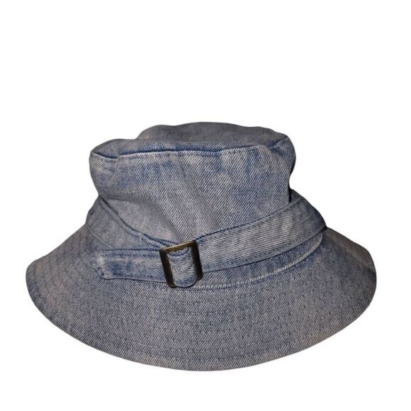 Retro Y2K Acid Washed Demin Jean Bucket Hat - Picture 1 of 2